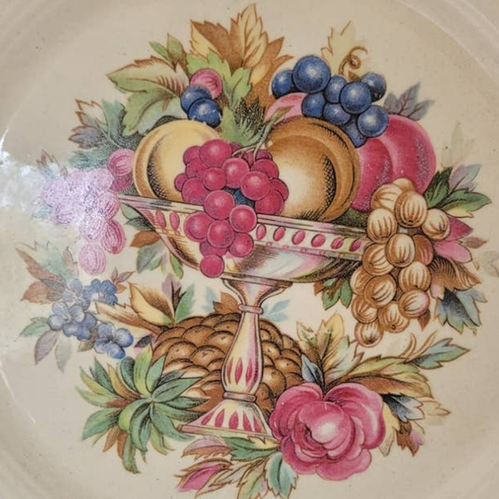 Vintage Limoges Triumph Imperial Victorian Handled Platter White Gold - Picture 3 of 5